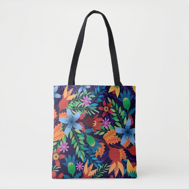 Colourful Exotic Floral Pattern-32436 Tote Bag (Front)