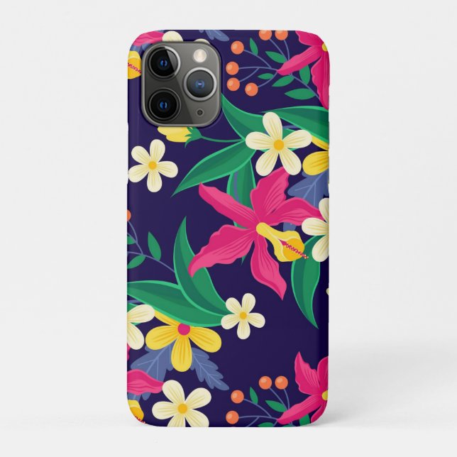 Colourful Exotic Flowers Leaves Pattern-23021 Case-Mate iPhone Case (Back)