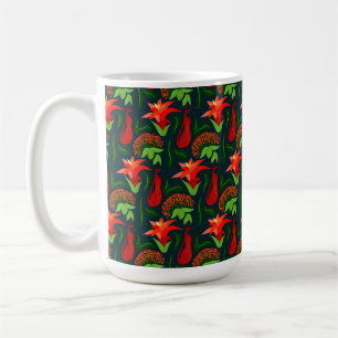 Colourful Exotic Flowers Leaves Pattern-23187 Coffee Mug