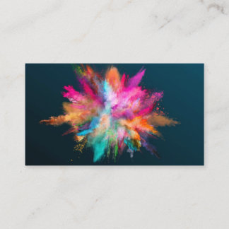 Colourful Explosion Business Card