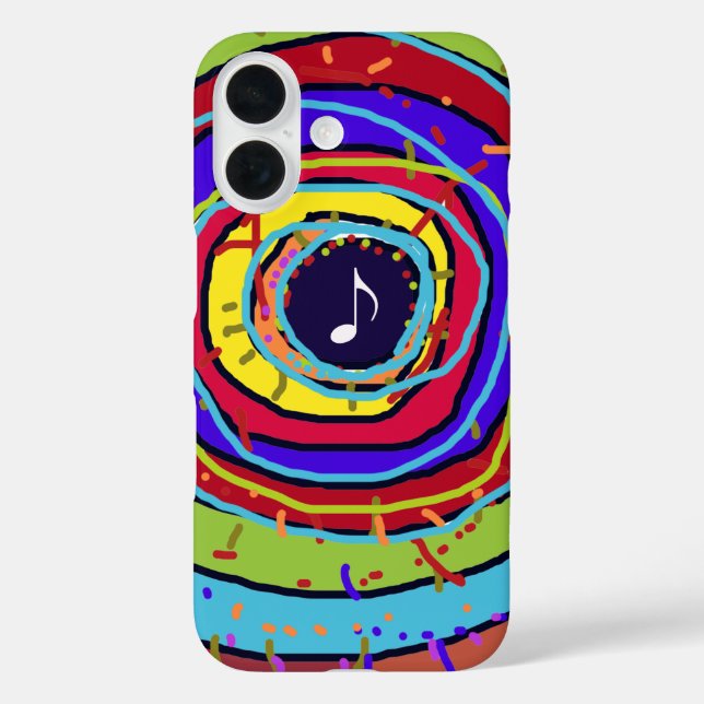 colourful explosion & musical note Case-Mate iPhone case (Back)
