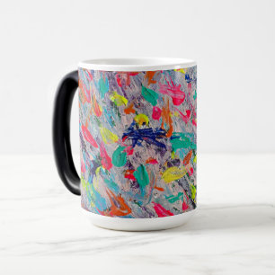 Colourful Expression in Acrylic Paint Magic Mug