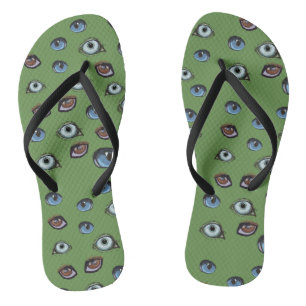 Colourful Eyes Flip Flops