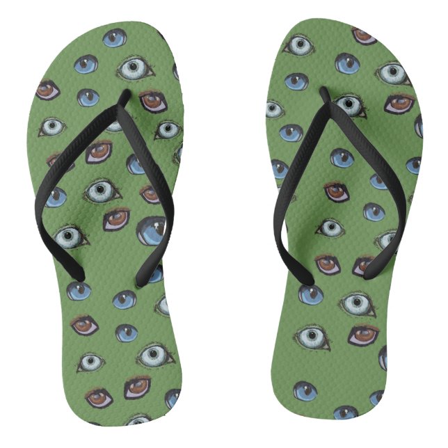 Colourful Eyes Flip Flops (Footbed)