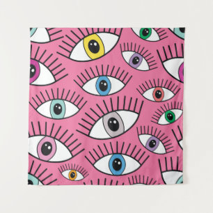 Colourful eyes: magic mystical background tapestry