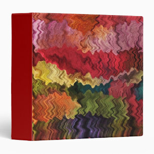 Colourful Fabric Abstract Binder