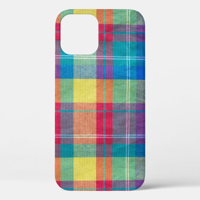 Colourful fabric plaid, cloth texture. Case-Mate iPhone case (Back)