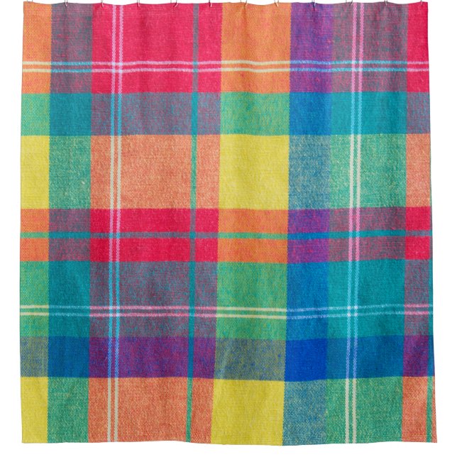 colourful fabric plaid texture. Cloth background (Front)