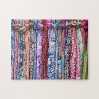 Colourful Fabrics Jigsaw Puzzle