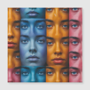Colourful Faces Pattern