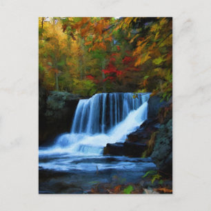 Colourful Factory Falls in Pennsylvania Postcard