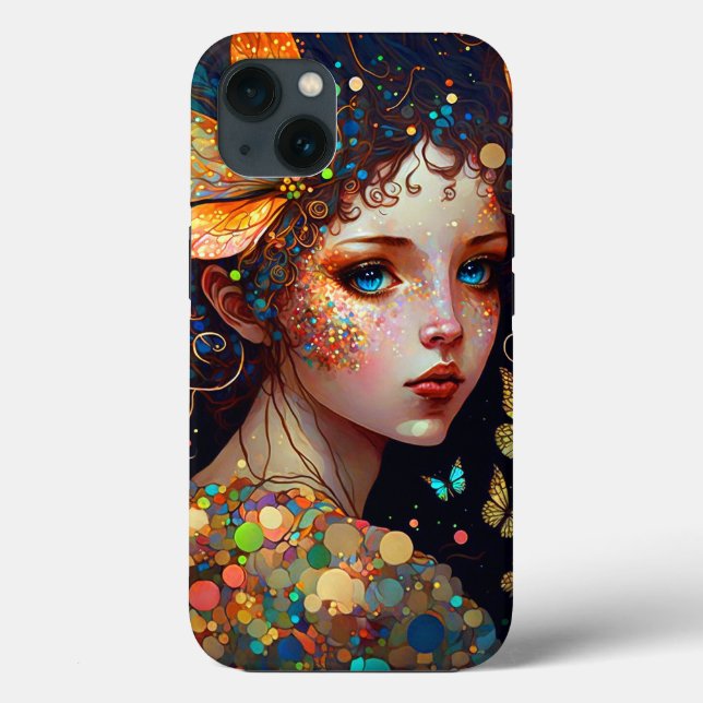 Colourful Fairy Butterflies Fantasy Art Case-Mate iPhone Case (Back)