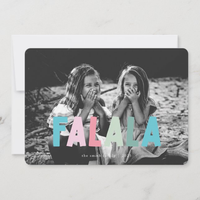Colourful FALALA Christmas Card (Front)