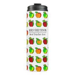 Colourful Fall Apple Pattern Cute Gift For Teache Thermal Tumbler