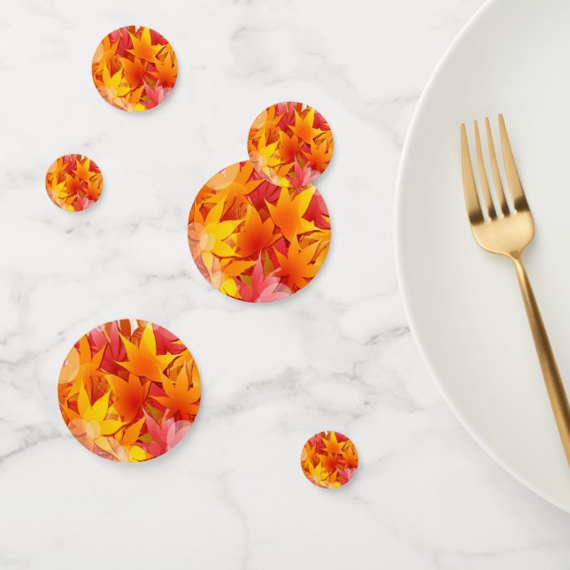 Colourful Fall Autumn Thanksgiving Table Confetti (Group)