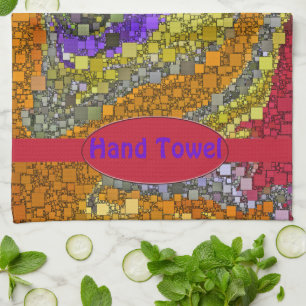 Colourful Fall Bouquet Box Design Kitchen Towel