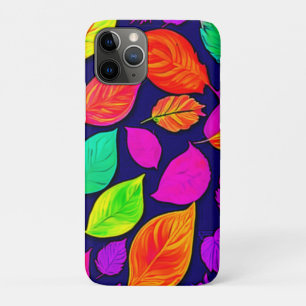 Colourful fall leaves Artwork iPhone 11 Pro Case
