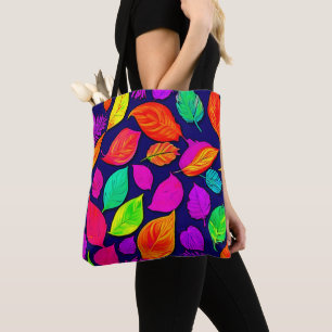 Colourful fall leaves Artwork Tote Bag