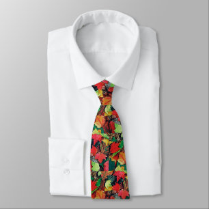 Colourful fall leaves for the man: tie