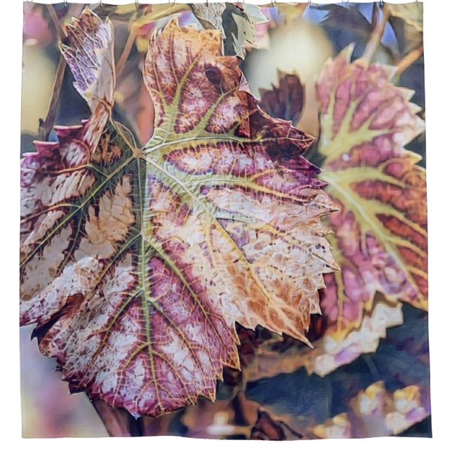 Colourful Fall leaves with fall colours watercolor (Front)