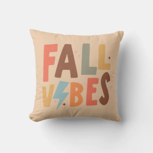 Colourful Fall Vibes Throw Pillow