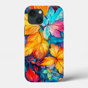 Colourful Fallen Autumn Leaves iPhone 13 Mini Case