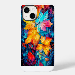 Colourful Fallen Autumn Leaves Case-Mate iPhone 14 Case