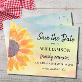 Fun Family Reunion or Party Save the Date Announcement Postcard, Zazzle