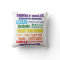 Colourful Family Rules Throw Pillow
