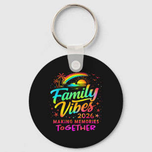 Colourful Family Vacation Beach Matching 2026 Keychain