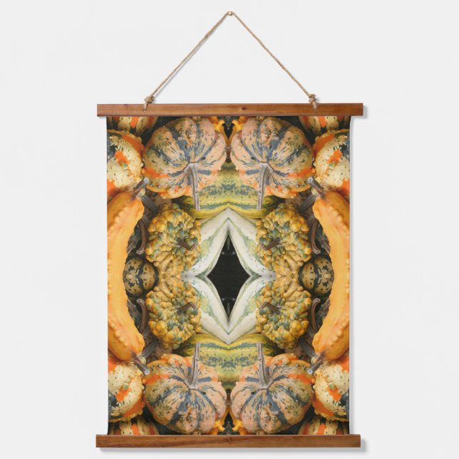 Colourful Fancy Gourds Abstract Hanging Tapestry (Front)