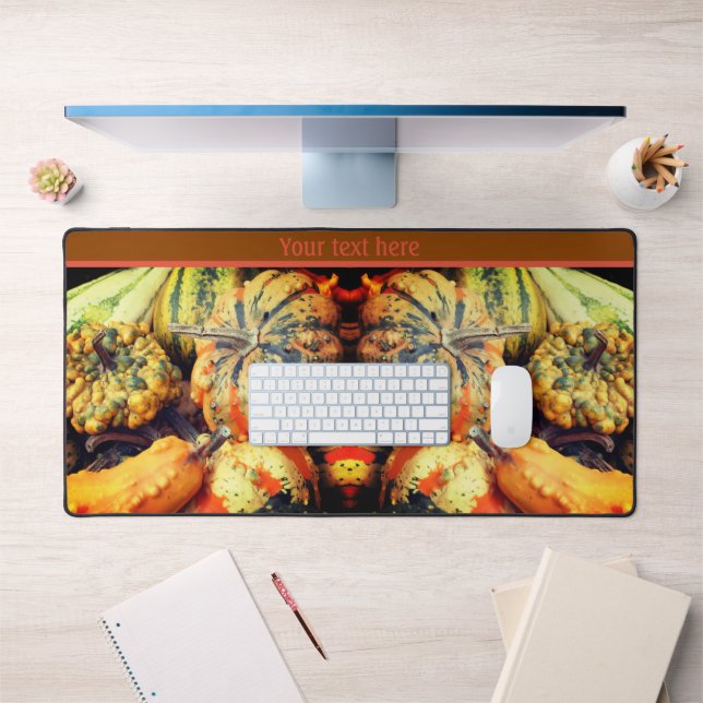 Colourful Fancy Gourds Close Up Personalized  Desk Mat (Office 1)