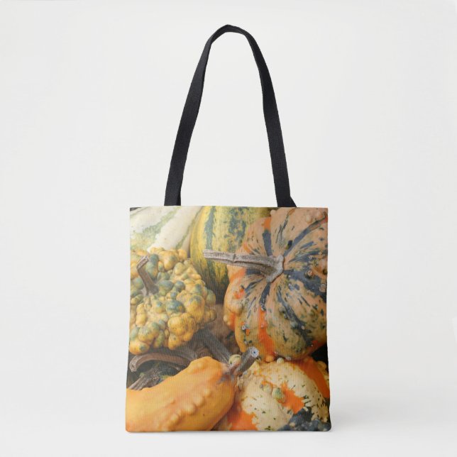 Colourful Fancy Gourds Fall  Tote Bag (Front)