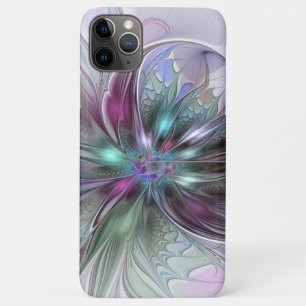 Colourful Fantasy Abstract Modern Fractal Flower iPhone 11 Pro Max Case