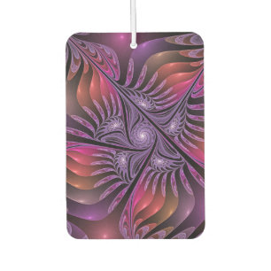 Colourful Fantasy Abstract Trippy Purple Fractal Air Freshener