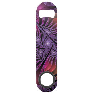 Colourful Fantasy Abstract Trippy Purple Fractal Bar Key