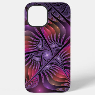 Colourful Fantasy Abstract Trippy Purple Fractal iPhone 12 Pro Max Case