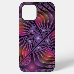 Colourful Fantasy Abstract Trippy Purple Fractal iPhone 12 Pro Max Case