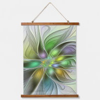 Colourful Fantasy Flower Modern Abstract Fractal