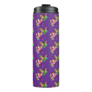 Colourful Fantasy Hummingbird Garden Thermal Tumbler