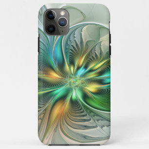 Colourful Fantasy Modern Abstract Flower Fractal iPhone 11 Pro Max Case