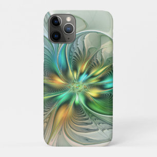 Colourful Fantasy Modern Abstract Flower Fractal iPhone 11 Pro Case