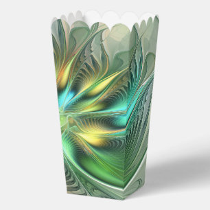 Colourful Fantasy Modern Abstract Flower Fractal Favor Box
