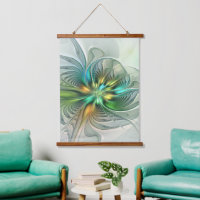 Colourful Fantasy Modern Abstract Flower Fractal