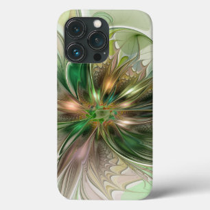Colourful Fantasy Modern Abstract Fractal Flower iPhone 13 Pro Case