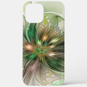 Colourful Fantasy Modern Abstract Fractal Flower iPhone 12 Pro Max Case