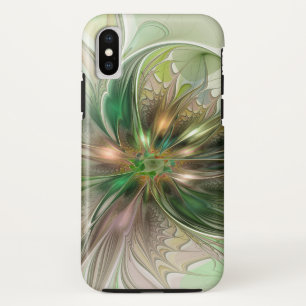 Colourful Fantasy Modern Abstract Fractal Flower Case-Mate iPhone Case