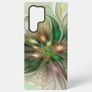 Colourful Fantasy Modern Abstract Fractal Flower Samsung Galaxy Case