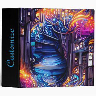 Colourful Fantasy Stairway 3 Ring Binder