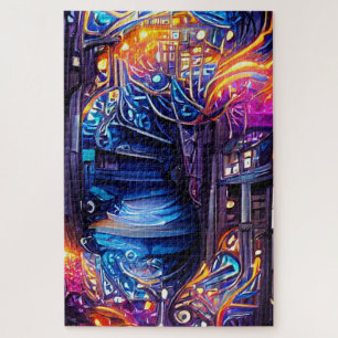 Colourful Fantasy Stairway Jigsaw Puzzle